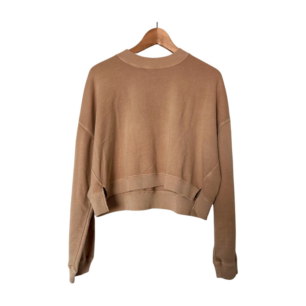 AE Tan Cropped Sweatshirt